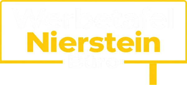 Werbetafel Nierstein Büro – Logo